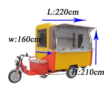 JX-FR220GA Shanghai Jiexian electric Mobile scooter Street Hot dog catering truck Icecream Cart