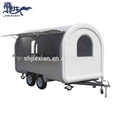 JX-FR350W cheap price big window fast food mobile kitchen trailer