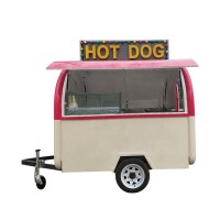 Best price mobile round food trailer hot dog cart for sale