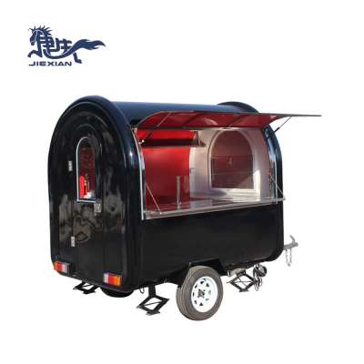 2.2 meter small mobile food truck for slush hot dog coffee ice cream fast food truck bicycle factory price China for sale