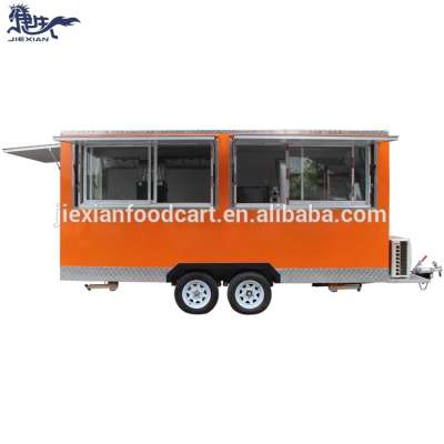 Commercia food cart mobile kitchen food truck trailer fast food truck for sale