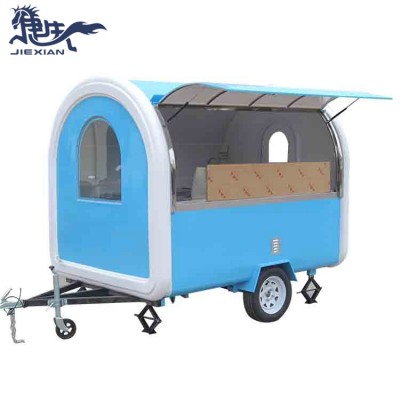 JX-FR250W Jiexian cotton candy machine, pizza oven, bread oven trailer for fast food/ mobile food trailer