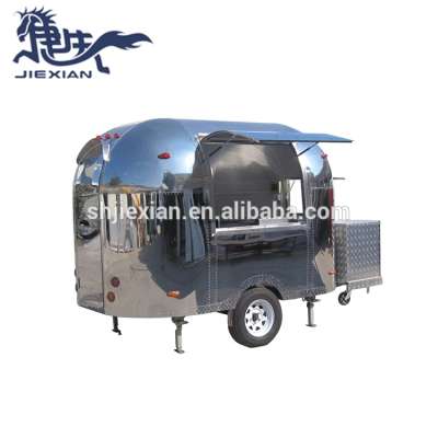 JX-BT300 Stainless steel mobiole gas/electric street vending trailer food truck for sale