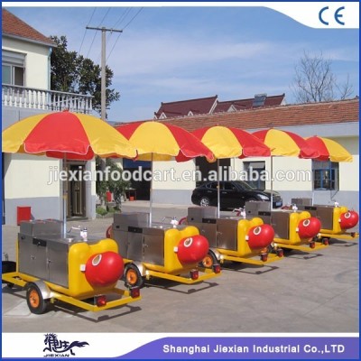 JX-HS230 shanghai jiexian hot dog stand hot dog commercial cart french fries kiosk