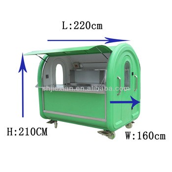 Mobile hot sale factory price small food truck for sale ghana food cart